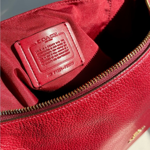 Coach Burgundy Shoulder Bag - Picture 4 of 7